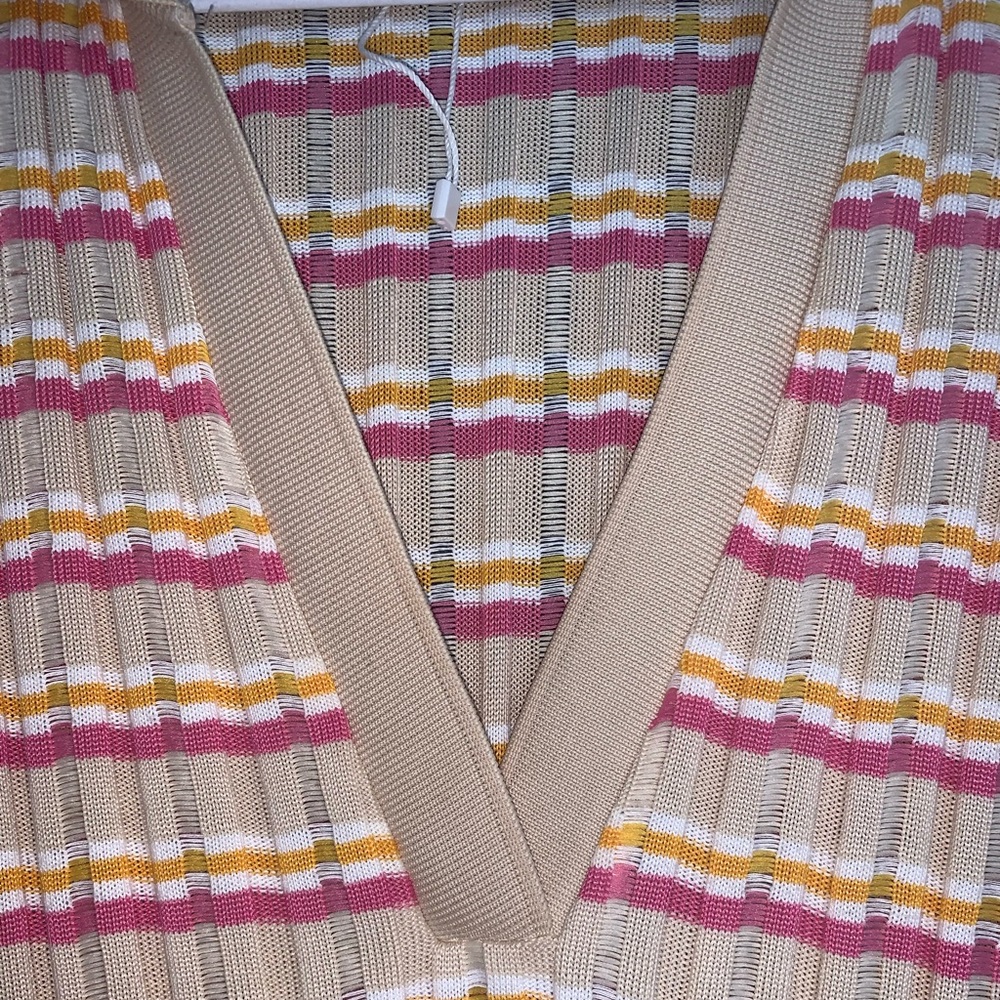 Zara Striped Dress with Polo Collar - Picture 11 of 14